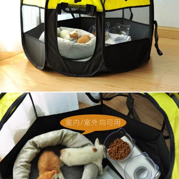 Large Dog Playpen Foldable & Portable Pet Exercise Tents for Small Pets Activity - Picture 3 of 11